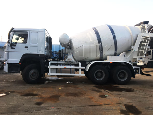 small concrete mixer truck