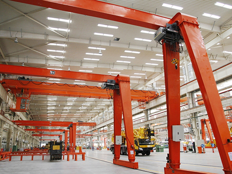 workshop semi gantry crane sales