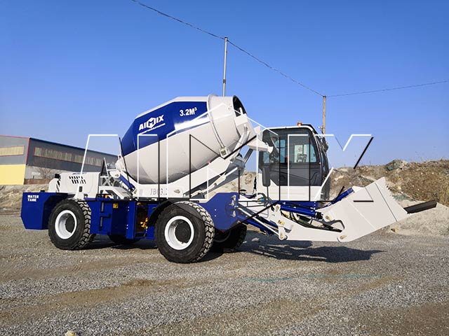 Self-Loading Concrete Mixer