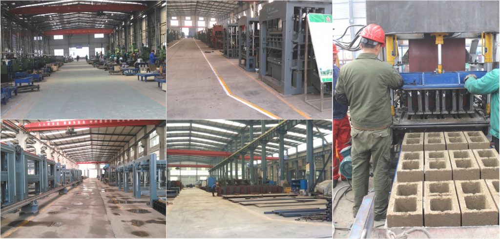 brick making machine in factory