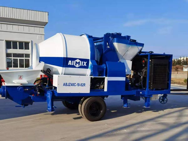 ABJZ40C concrete mixer and pump