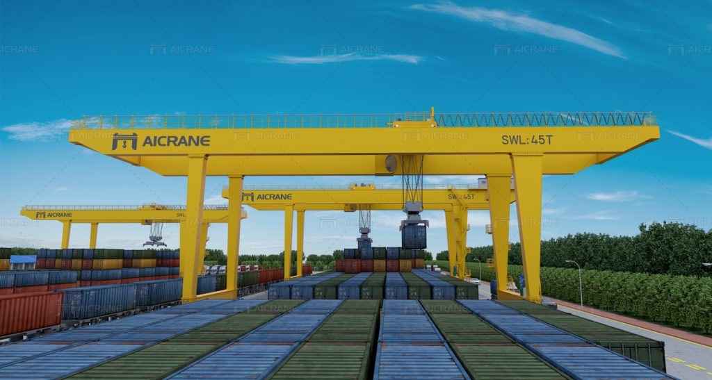 Aicrane Rail-mounted Container Gantry Crane Solution