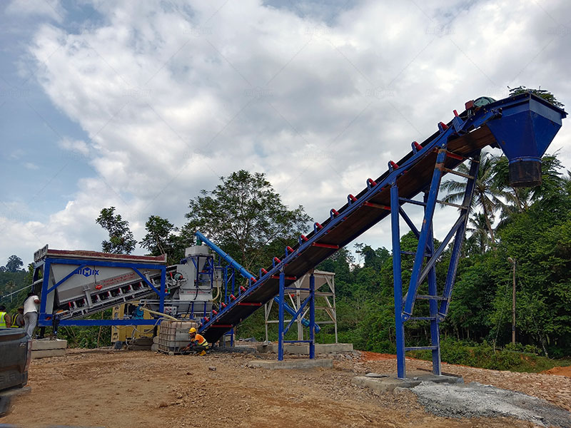 AJSY35 mobile concrete plant